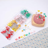 Maxbell 80Pcs Straight Pins for Garment Making Graduation Ceremonies Clothing Making green