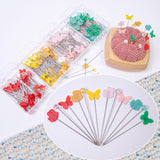 Maxbell 80Pcs Straight Pins for Garment Making Graduation Ceremonies Clothing Making green