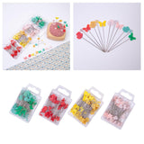 Maxbell 80Pcs Straight Pins for Garment Making Graduation Ceremonies Clothing Making green