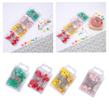 Maxbell 80Pcs Straight Pins for Garment Making Graduation Ceremonies Clothing Making green