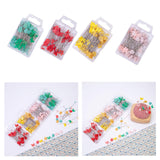 Maxbell 80Pcs Straight Pins for Garment Making Graduation Ceremonies Clothing Making green