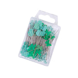 Maxbell 80Pcs Straight Pins for Garment Making Graduation Ceremonies Clothing Making green