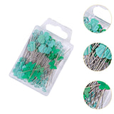 Maxbell 80Pcs Straight Pins for Garment Making Graduation Ceremonies Clothing Making green
