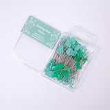 Maxbell 80Pcs Straight Pins for Garment Making Graduation Ceremonies Clothing Making green