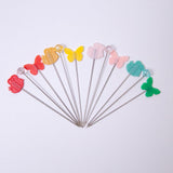 Maxbell 80Pcs Straight Pins for Garment Making Graduation Ceremonies Clothing Making green