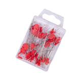 Maxbell 80Pcs Straight Pins for Garment Making Graduation Ceremonies Clothing Making red