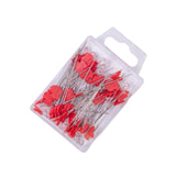 Maxbell 80Pcs Straight Pins for Garment Making Graduation Ceremonies Clothing Making red