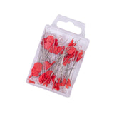 Maxbell 80Pcs Straight Pins for Garment Making Graduation Ceremonies Clothing Making red