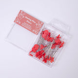 Maxbell 80Pcs Straight Pins for Garment Making Graduation Ceremonies Clothing Making red