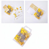 Maxbell 80Pcs Straight Pins for Garment Making Graduation Ceremonies Clothing Making yellow