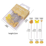 Maxbell 80Pcs Straight Pins for Garment Making Graduation Ceremonies Clothing Making yellow