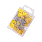 Maxbell 80Pcs Straight Pins for Garment Making Graduation Ceremonies Clothing Making yellow