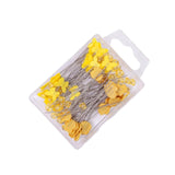 Maxbell 80Pcs Straight Pins for Garment Making Graduation Ceremonies Clothing Making yellow
