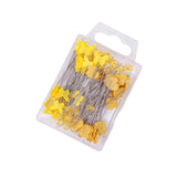 Maxbell 80Pcs Straight Pins for Garment Making Graduation Ceremonies Clothing Making yellow