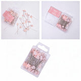 Maxbell 80Pcs Straight Pins for Garment Making Graduation Ceremonies Clothing Making pink