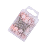 Maxbell 80Pcs Straight Pins for Garment Making Graduation Ceremonies Clothing Making pink