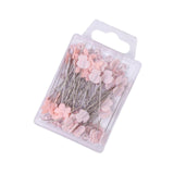 Maxbell 80Pcs Straight Pins for Garment Making Graduation Ceremonies Clothing Making pink