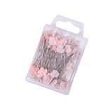 Maxbell 80Pcs Straight Pins for Garment Making Graduation Ceremonies Clothing Making pink