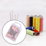 Maxbell 80Pcs Straight Pins for Garment Making Graduation Ceremonies Clothing Making pink