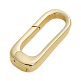 Maxbell Oval Snap Push Connector Lock Closure Clasps for Keychains Clothing Bracelet 1.6x0.7 cm