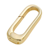 Maxbell Oval Snap Push Connector Lock Closure Clasps for Keychains Clothing Bracelet 1.6x0.7 cm