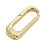 Maxbell Oval Snap Push Connector Lock Closure Clasps for Keychains Clothing Bracelet 1.6x0.7 cm