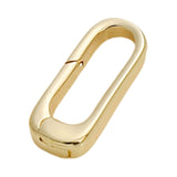 Maxbell Oval Snap Push Connector Lock Closure Clasps for Keychains Clothing Bracelet 1.6x0.7 cm
