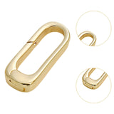 Maxbell Oval Snap Push Connector Lock Closure Clasps for Keychains Clothing Bracelet 1.6x0.7 cm