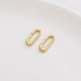 Maxbell Oval Snap Push Connector Lock Closure Clasps for Keychains Clothing Bracelet 1.6x0.7 cm