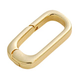 Maxbell Oval Snap Push Connector Lock Closure Clasps for Keychains Clothing Bracelet 1.6x0.8 cm