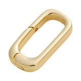 Maxbell Oval Snap Push Connector Lock Closure Clasps for Keychains Clothing Bracelet 1.6x0.8 cm
