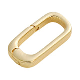 Maxbell Oval Snap Push Connector Lock Closure Clasps for Keychains Clothing Bracelet 1.6x0.8 cm