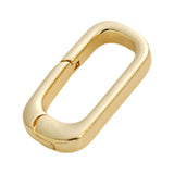 Maxbell Oval Snap Push Connector Lock Closure Clasps for Keychains Clothing Bracelet 1.6x0.8 cm