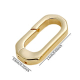Maxbell Lobster Clasps Oval Snap Push Connector Lock for DIY Crafts Pendant Clothing