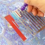 Maxbell Diamond Painting Ruler for Round Full Drill Net Portable DIY Drill Mesh Tool A