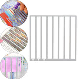 Maxbell Diamond Painting Ruler for Round Full Drill Net Portable DIY Drill Mesh Tool C