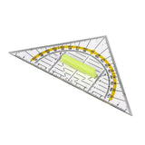 Maxbell 2 Pieces Set Square Protractor Drawing with Handle for Office School Teacher