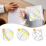 Maxbell 2 Pieces Set Square Protractor Drawing with Handle for Office School Teacher