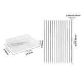 Maxbell 20 Pieces Snag Repair Needle Sewing Supplies for Knitted Woven DIY Home Use 0.8x60mm
