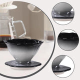 Maxbell Pour over Coffee Maker Porcelain Cone Brewer for Home Ceramic Coffee Dripper Black