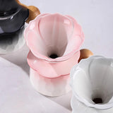 Maxbell Pour over Coffee Maker Porcelain Cone Brewer for Home Ceramic Coffee Dripper Black