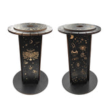 Maxbell Crystal Shelf Home Decor Wooden Crystal Holder for Rock Gemstones Collection 12 Constellations