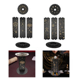 Maxbell Crystal Shelf Home Decor Wooden Crystal Holder for Rock Gemstones Collection 12 Constellations