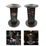 Maxbell Crystal Shelf Home Decor Wooden Crystal Holder for Rock Gemstones Collection 12 Constellations