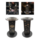Maxbell Crystal Shelf Home Decor Wooden Crystal Holder for Rock Gemstones Collection 12 Constellations