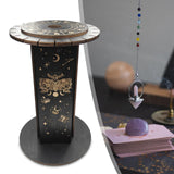 Maxbell Crystal Shelf Home Decor Wooden Crystal Holder for Rock Gemstones Collection 12 Constellations
