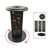 Maxbell Crystal Shelf Home Decor Wooden Crystal Holder for Rock Gemstones Collection moon