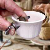 Maxbell 2 Pieces Pottery Clay Glaze Clamps Premium DIY Fingertip Dipping Glaze Clips