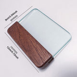 Maxbell Glass Slicker for Burnishing Leather Lightweight Crafts Block Smoothing Tool