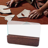 Maxbell Glass Slicker for Burnishing Leather Lightweight Crafts Block Smoothing Tool